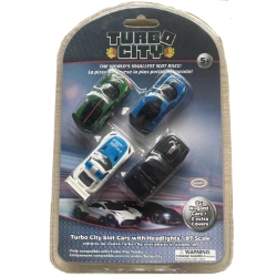 Turbo City Car blister - 2 cars & 4 covers 